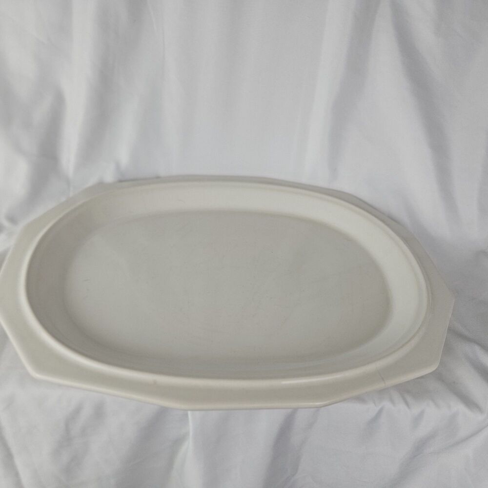 Pfaltzgraff White Serving Tray‎ / Platter 14 In